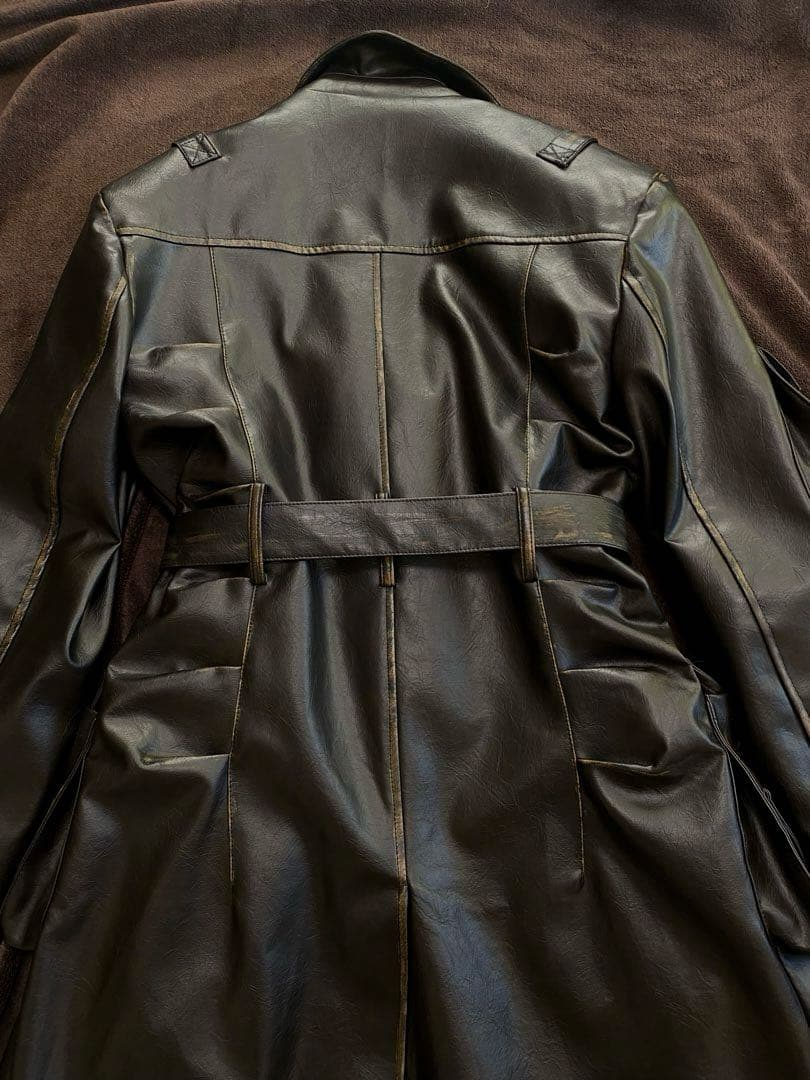 が*す様 00s ロングコート　レザー　ヴィンテージ　パンク　お兄系　archi