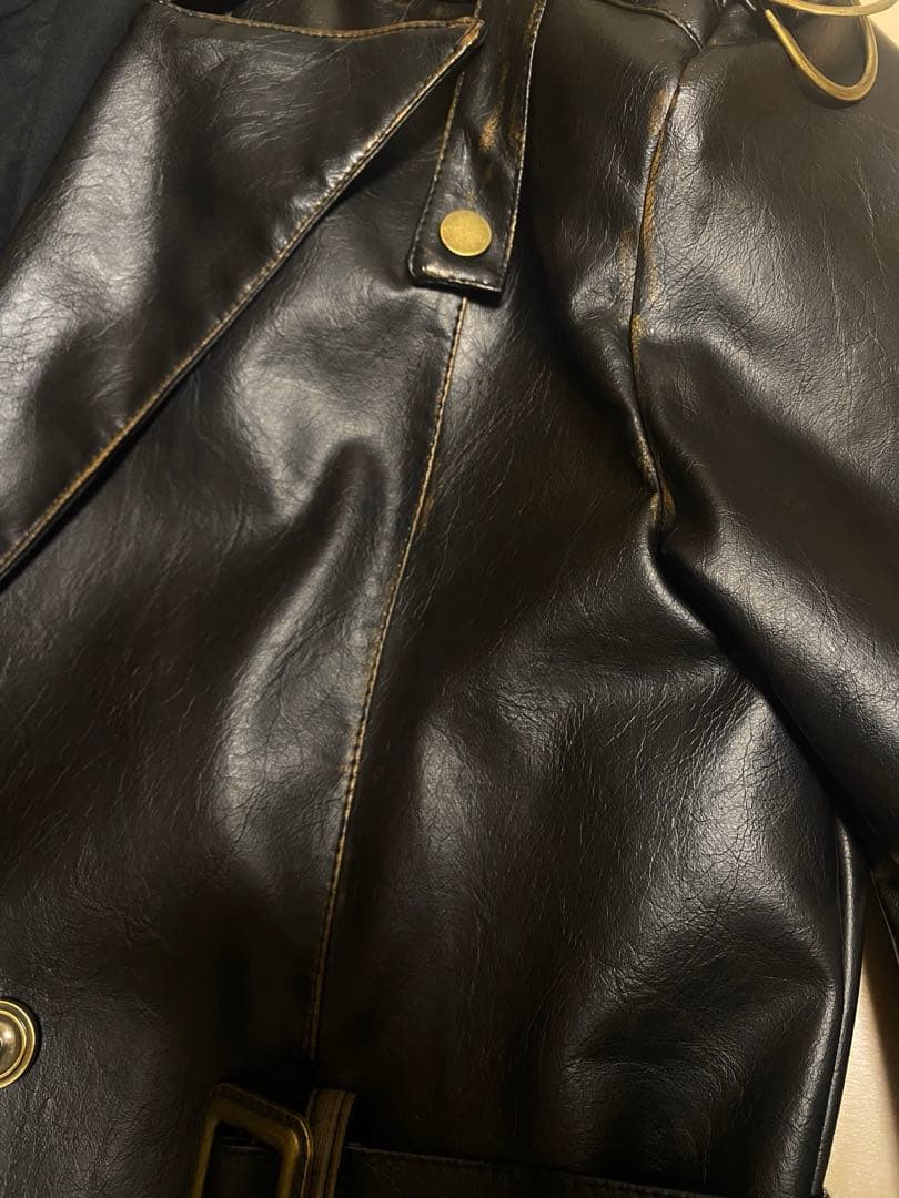 が*す様 00s ロングコート　レザー　ヴィンテージ　パンク　お兄系　archi