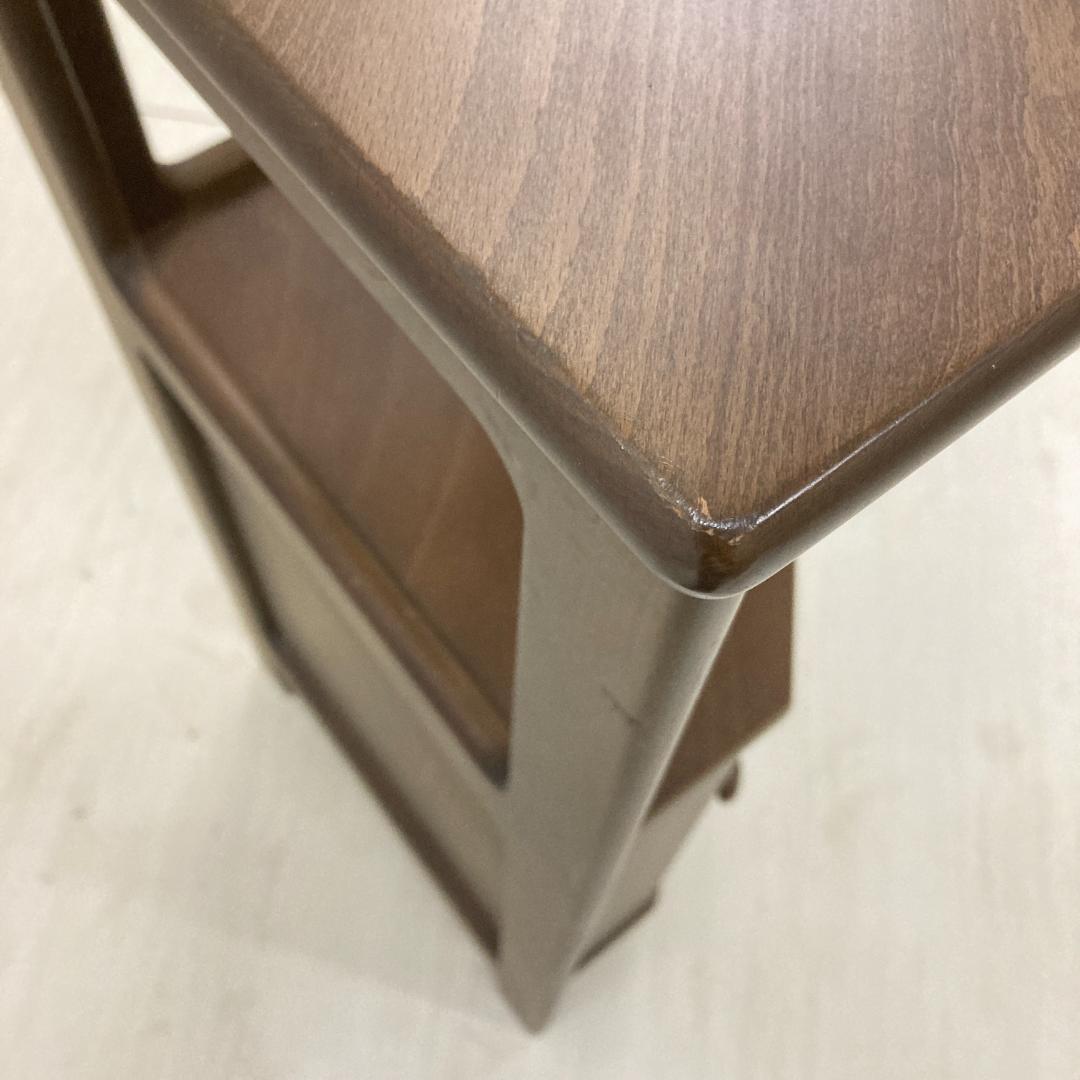 【カリモク】コーナーキャビネット　ラック　棚　収納　木製