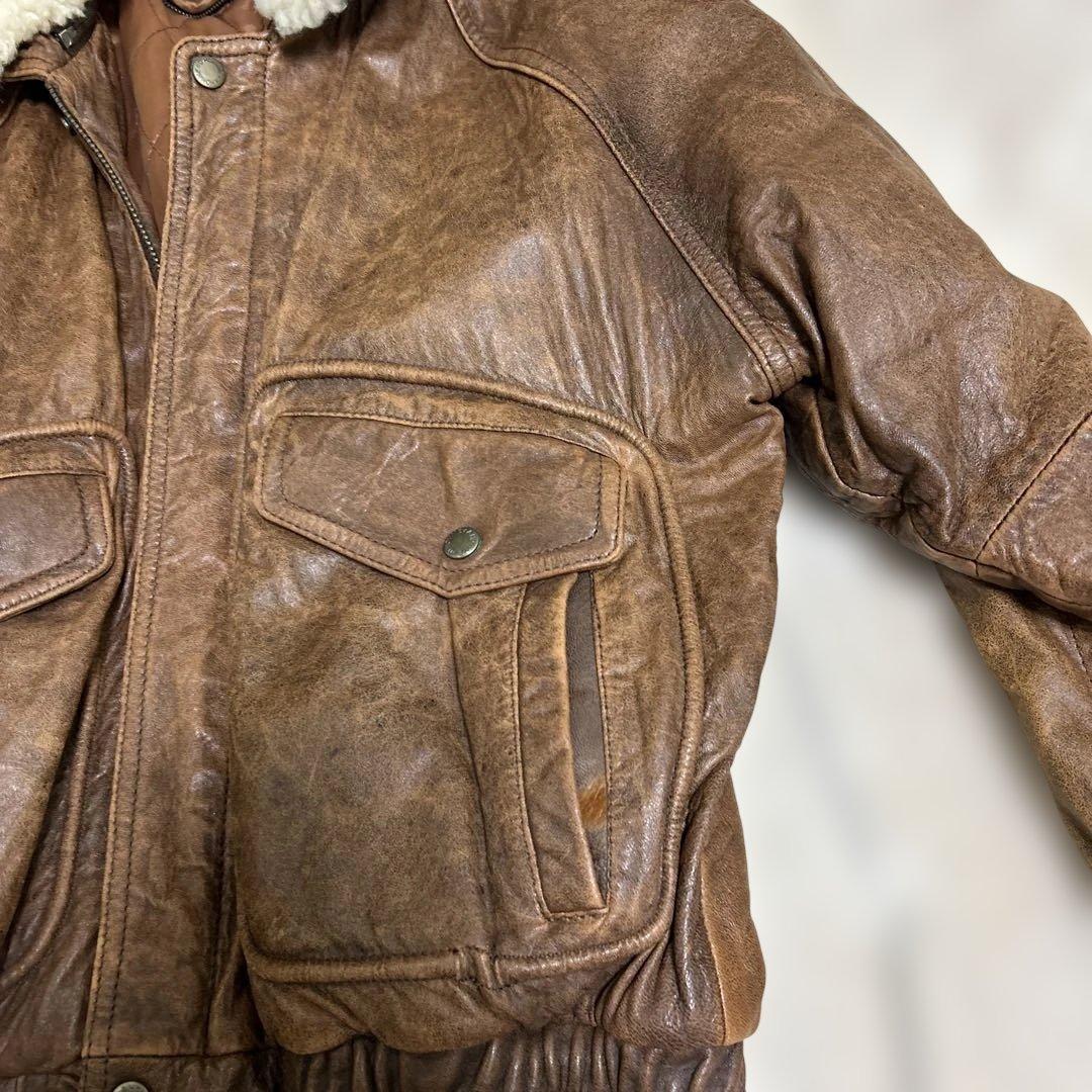 Vintage 90s A2 G1 レザージャケット めばる