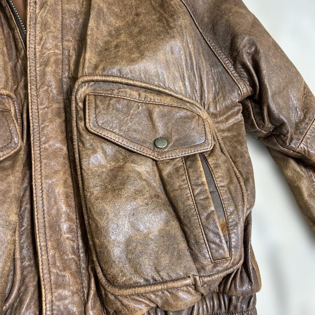 Vintage 90s A2 G1 レザージャケット めばる