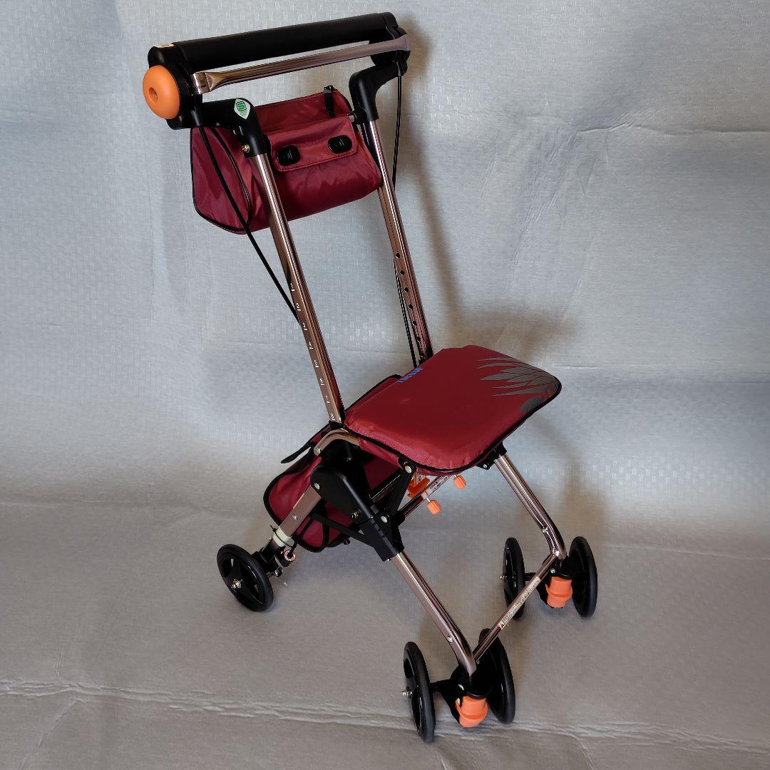 幸和製作所 テイコブナノン 手押車 DXCPS02 ワインレッド