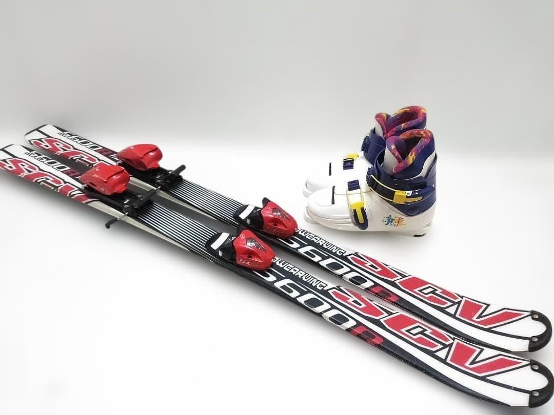 ジュニアスキー3点セット スノーカービング118cm アストロJr f 24cm