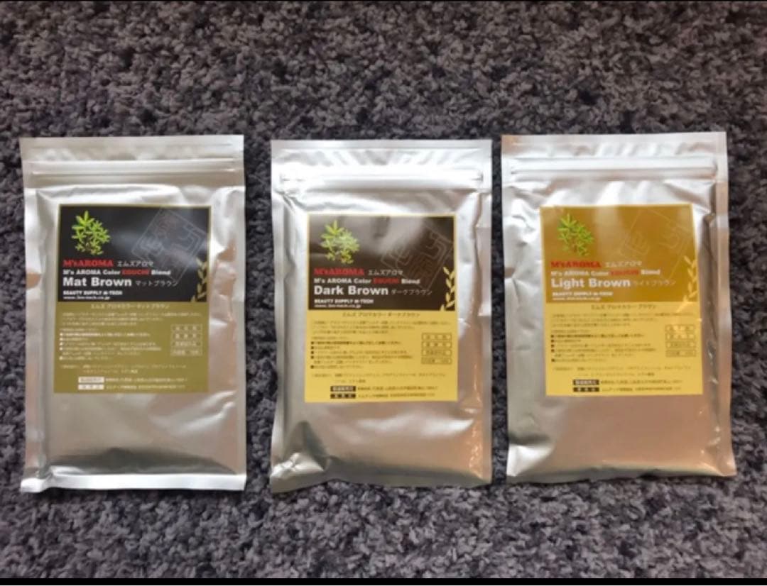 【天然系白髪染め】　エムズ　アロマカラー　3袋分