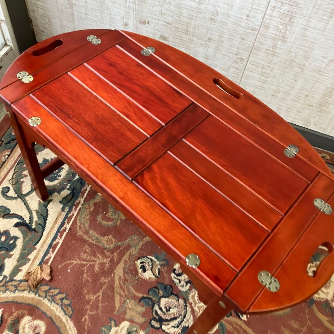 北欧レトロ マルニ 木製 バトラーズテーブル トレーテーブル サイドテーブル