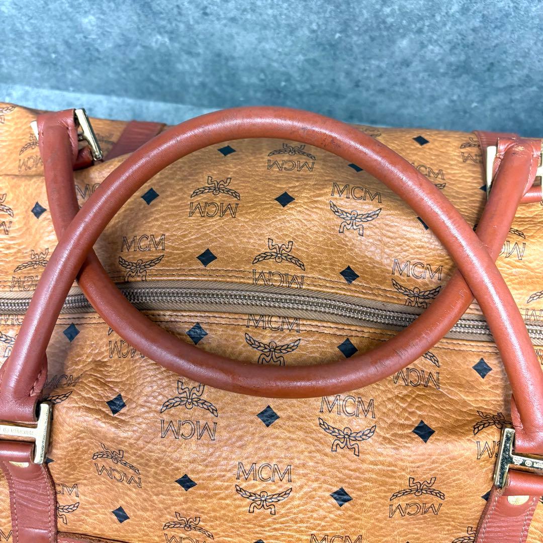 MCM ボストンバッグ 2way ヴィセトス柄 レザー 大容量 旅行バッグ