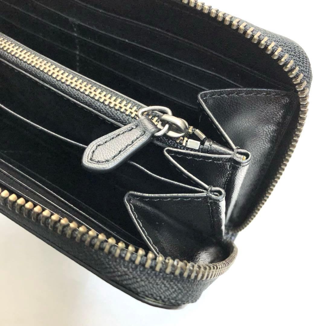 【極美品✨】　COACH コーチ　長財布　メンズ　ネイビー