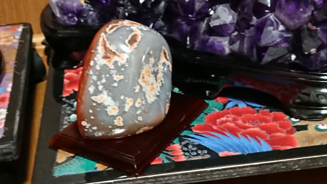 オレンジメノウドーム　人気急上昇　ドゥルージータイプ　知性、幸運をもたらす