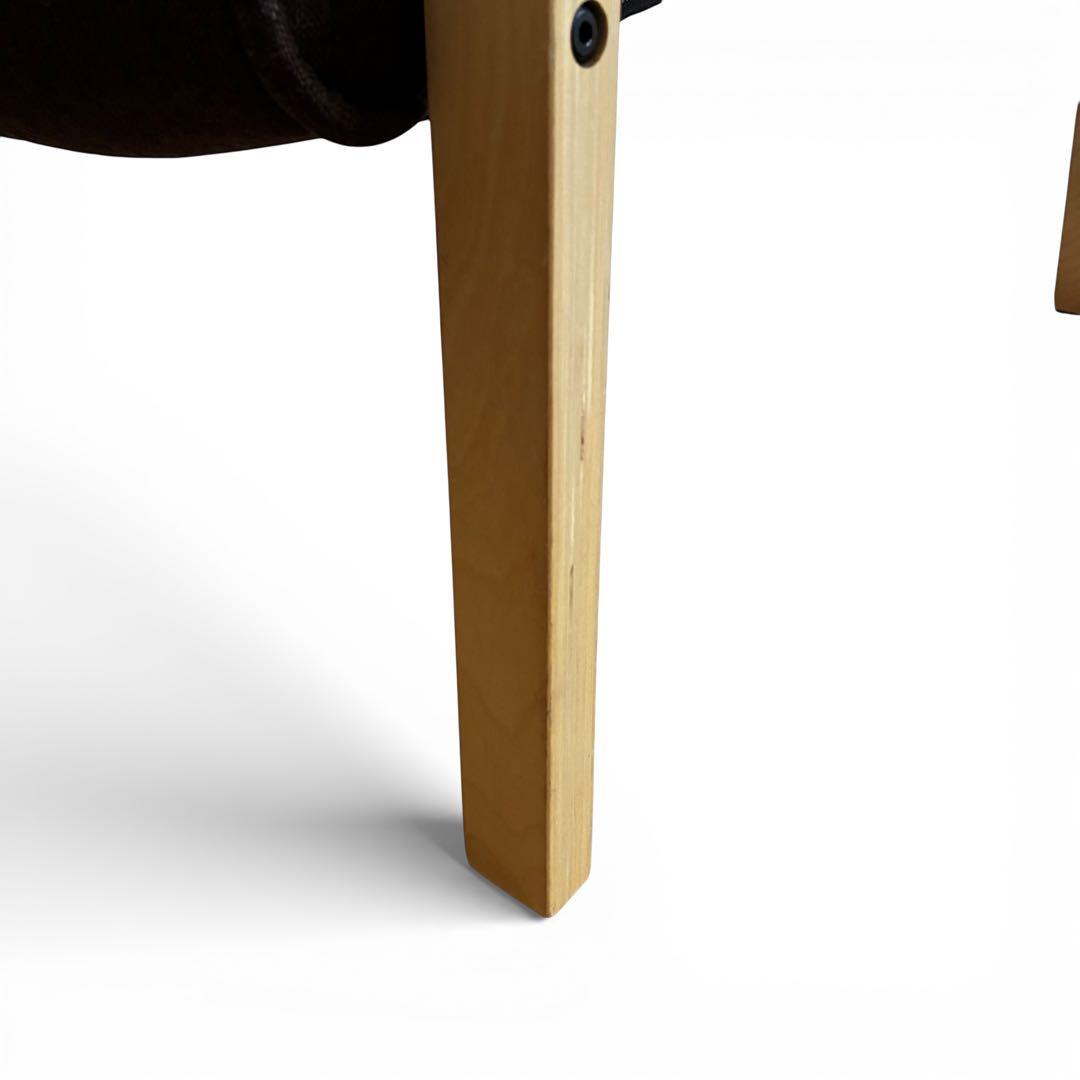 ドウシシャ　アーム付き座椅子　ブラウン　布地　リクライニングチェア