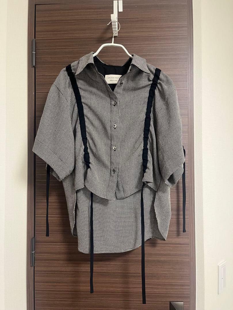 UNITED TOKYO メッシュシャツ M マルチ　羽織　秋口　美品　今期