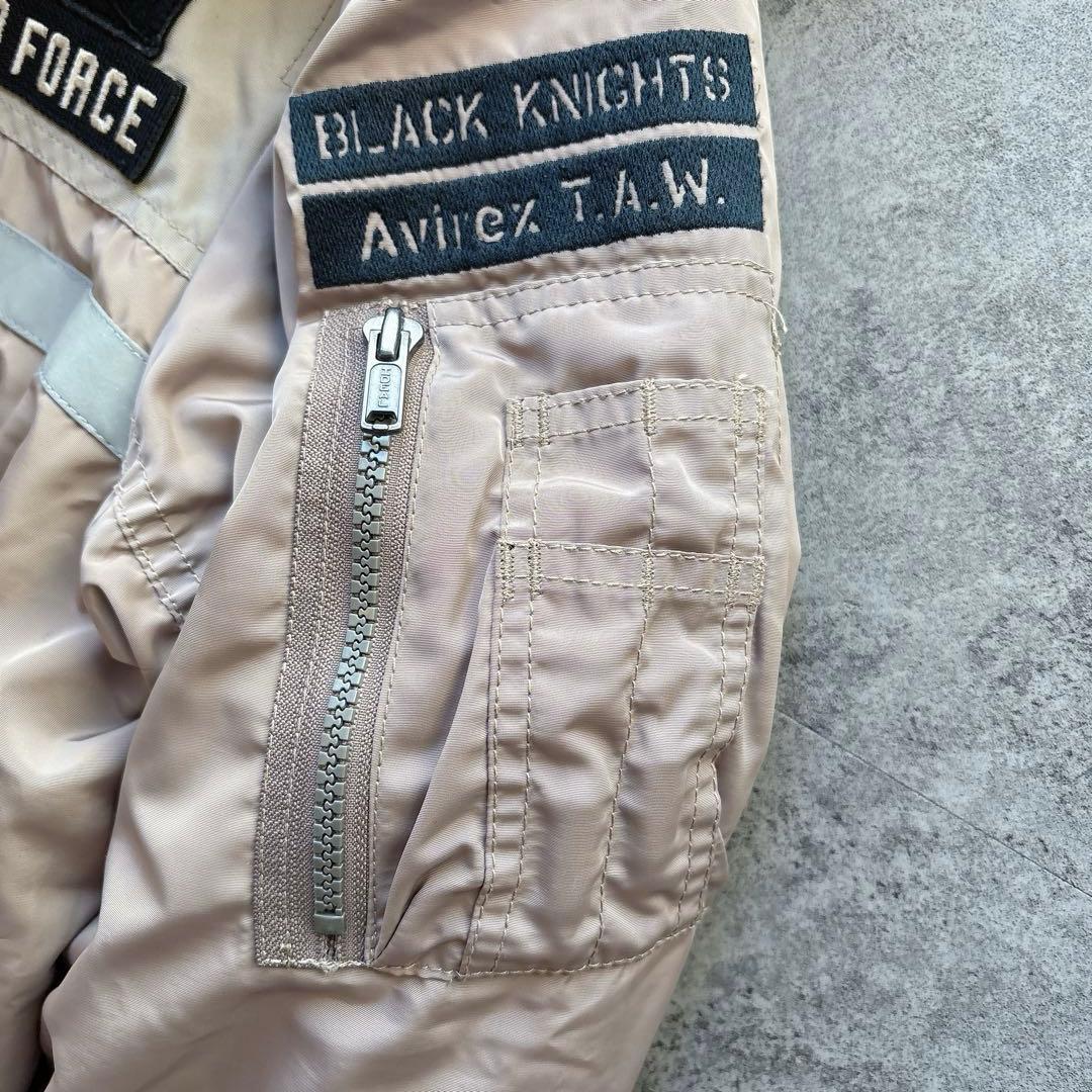 ジャケット・アウター AVIREX B-15 Bomber Jacket Black Knights