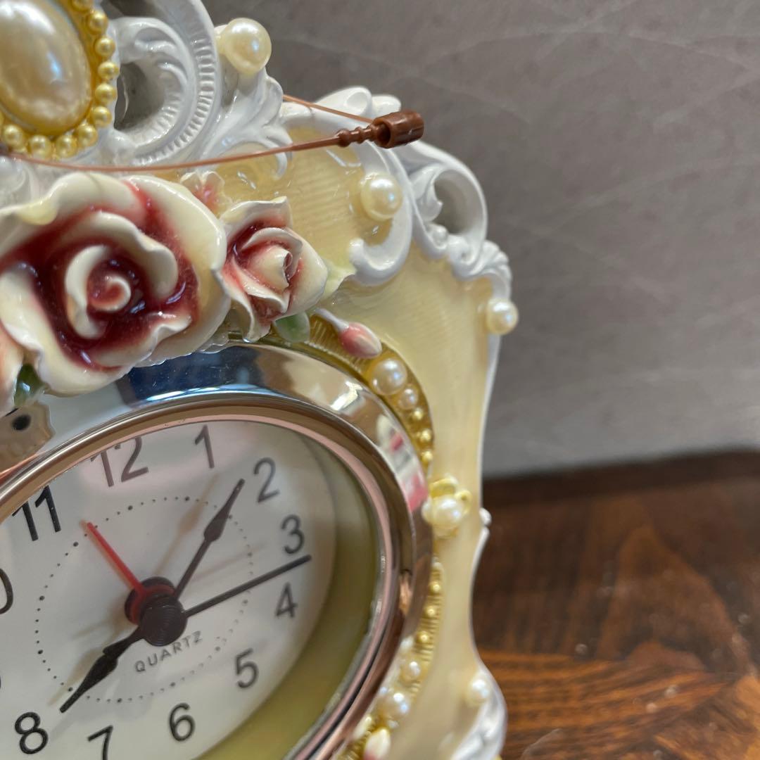 ゴージャス　インテリア　3点セット　アンティーク　ミラー　置き時計　デイジー