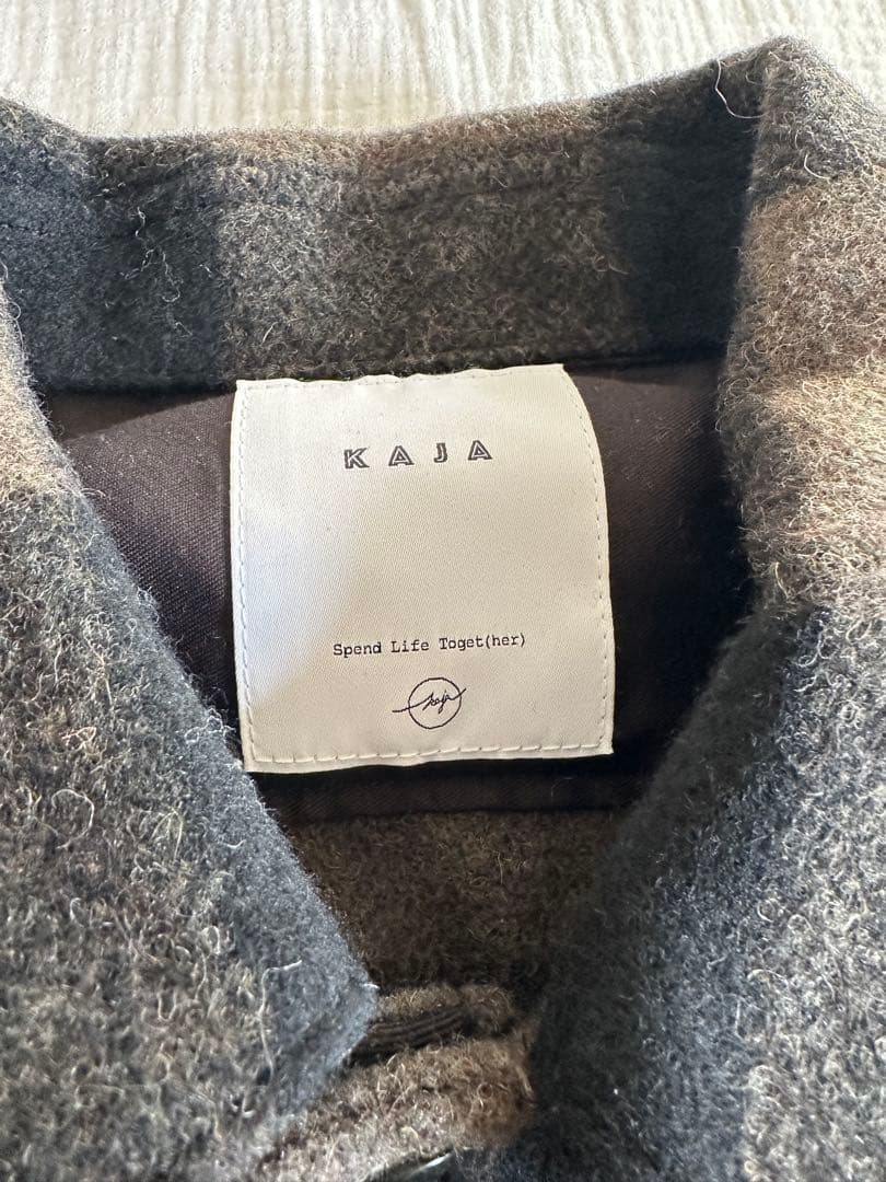 ジャケット・アウター KAJA WOOL BUFFALO CHECK CPO JACKET