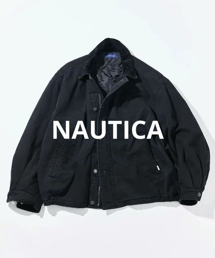 NAUTICA 中綿クラッシュド ダックブルゾン