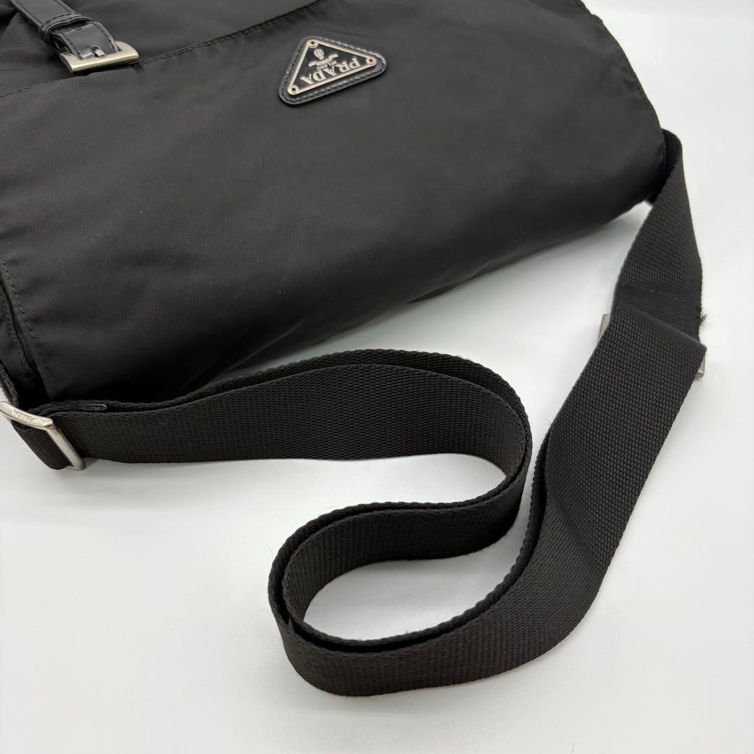 【良品！✨】PRADA プラダ メッセンジャー ショルダーバッグ ブラック