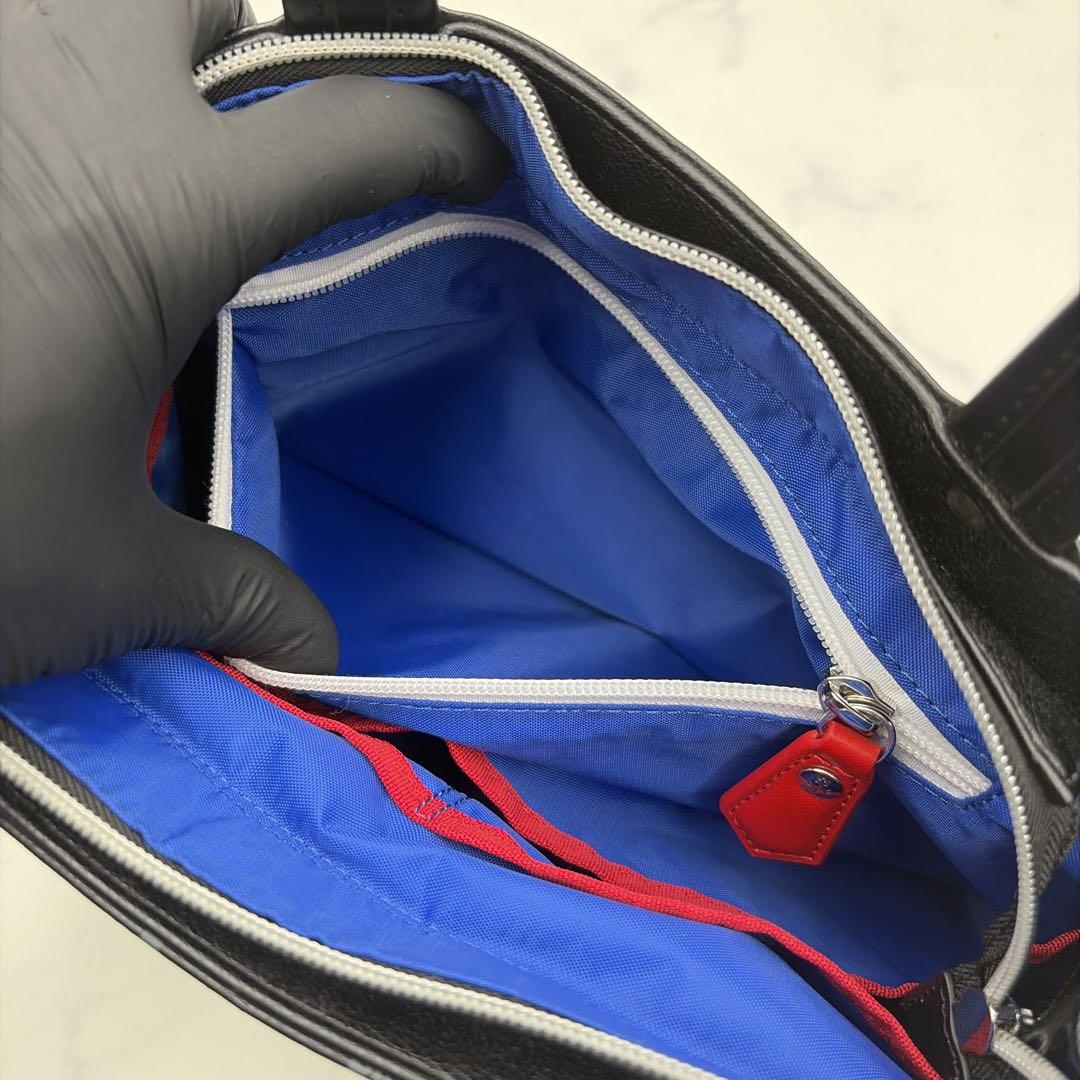 極美品 カステルバジャック ハンドバッグ 黒 ブラック ロゴ トートバッグ