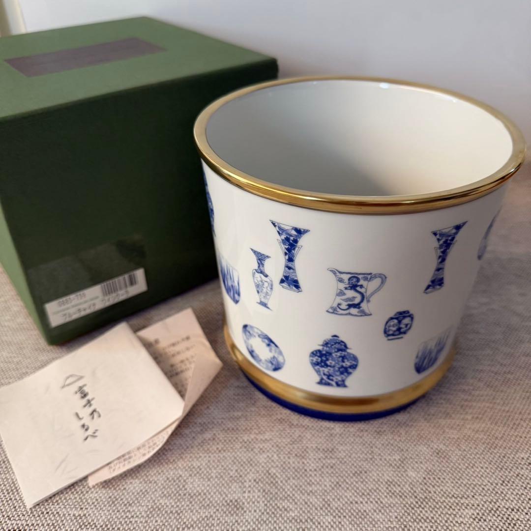 深川製磁　ブルーチャイナ　ワインクーラー　希少