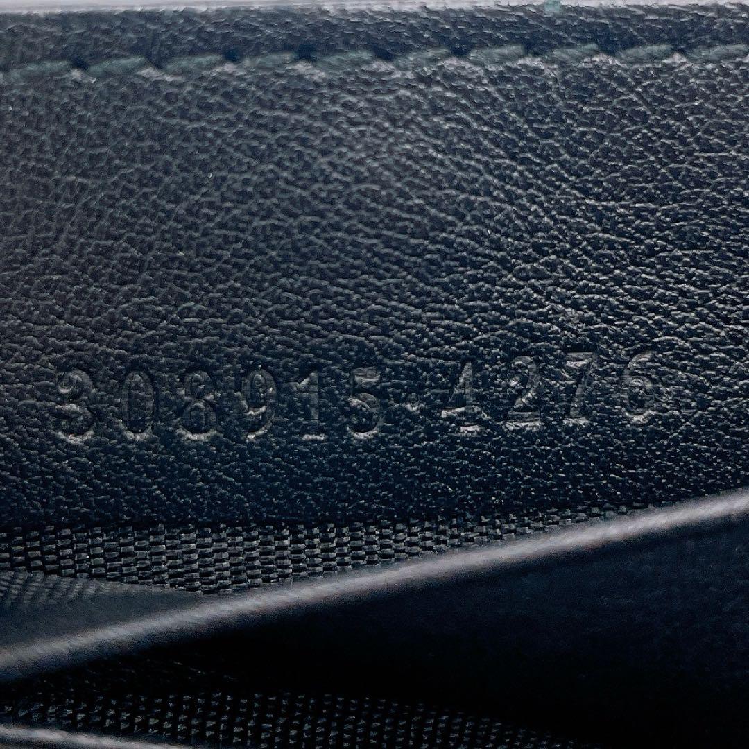 グッチ マネークリップ カードケース マイクロGG 黒　札入れ