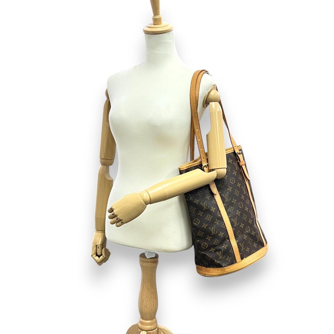 美品 ルイヴィトン バケットGM トートバッグ モノグラム M42236 バケツ