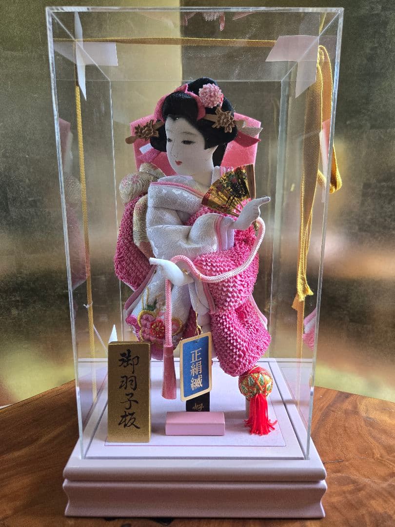 【展示品限り】正月飾り　羽子板　ケース飾り　※閉店セール　H12