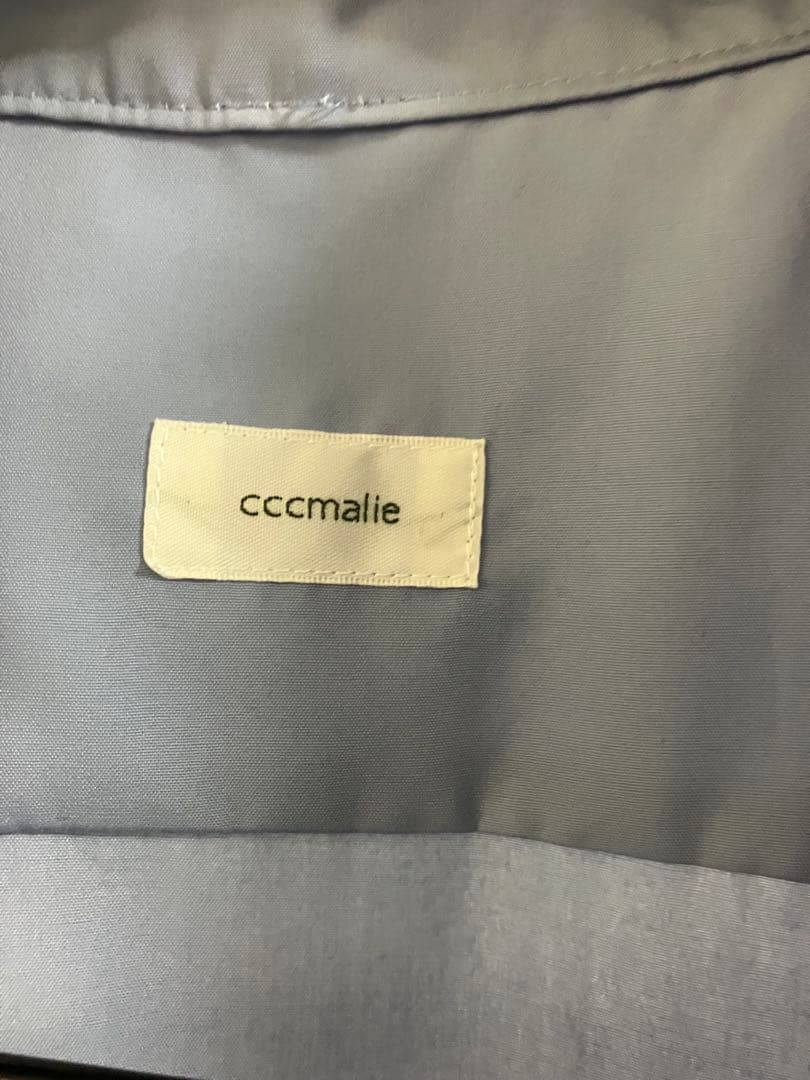 cccmalie ライトブルー 半袖シャツ　スカーフブラウス