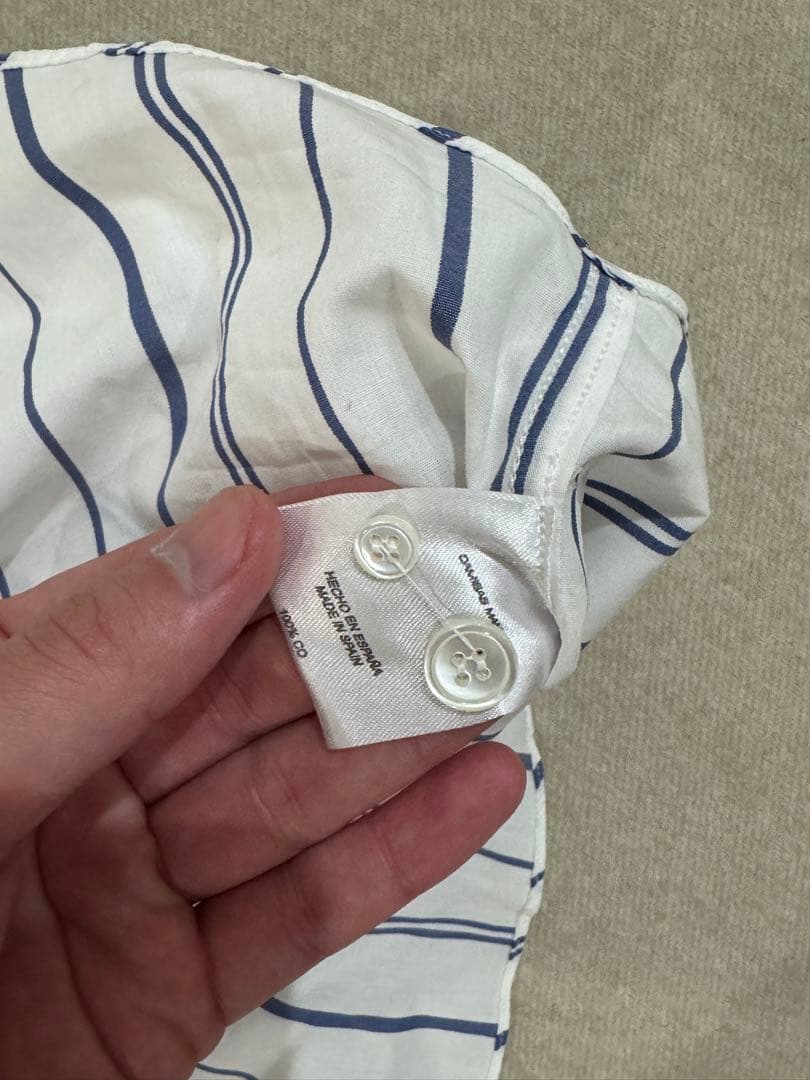 CAMISAS MANOLO ストライプ長袖シャツ 44