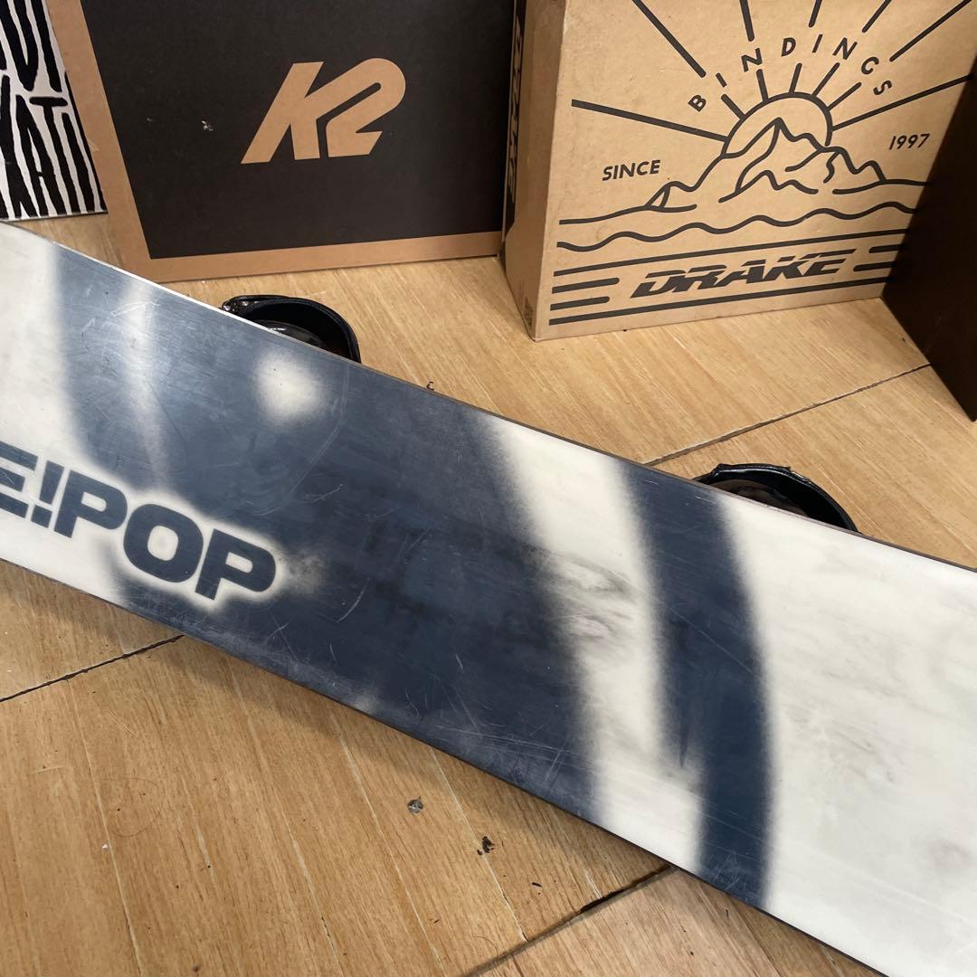 BEPOP×LASTARTS　キッズスノーボード　バイン付4点セット　98㎝