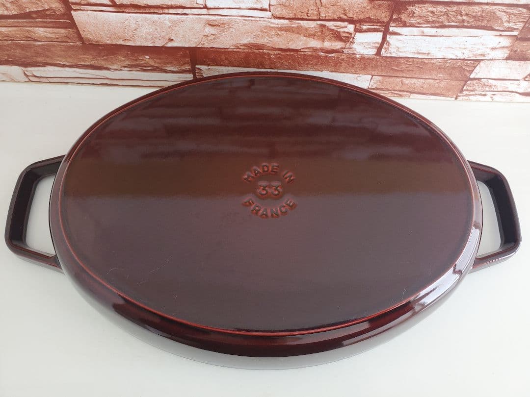 【極美品/週末価格】staub オーバル ホットプレート 33cm大型