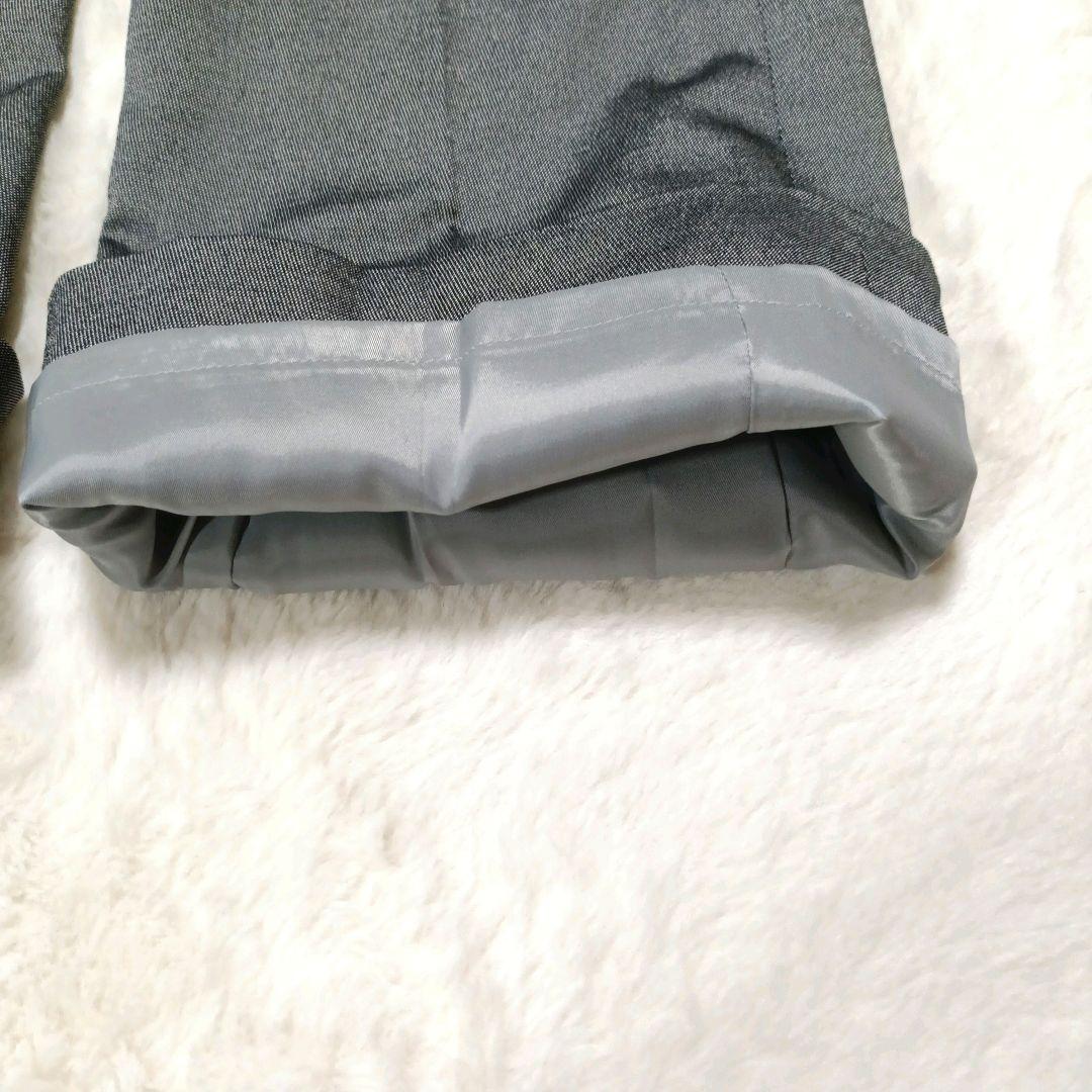 【22OCTOBRE】 セットアップ パンツスーツ　グレー　光沢　【超美品】