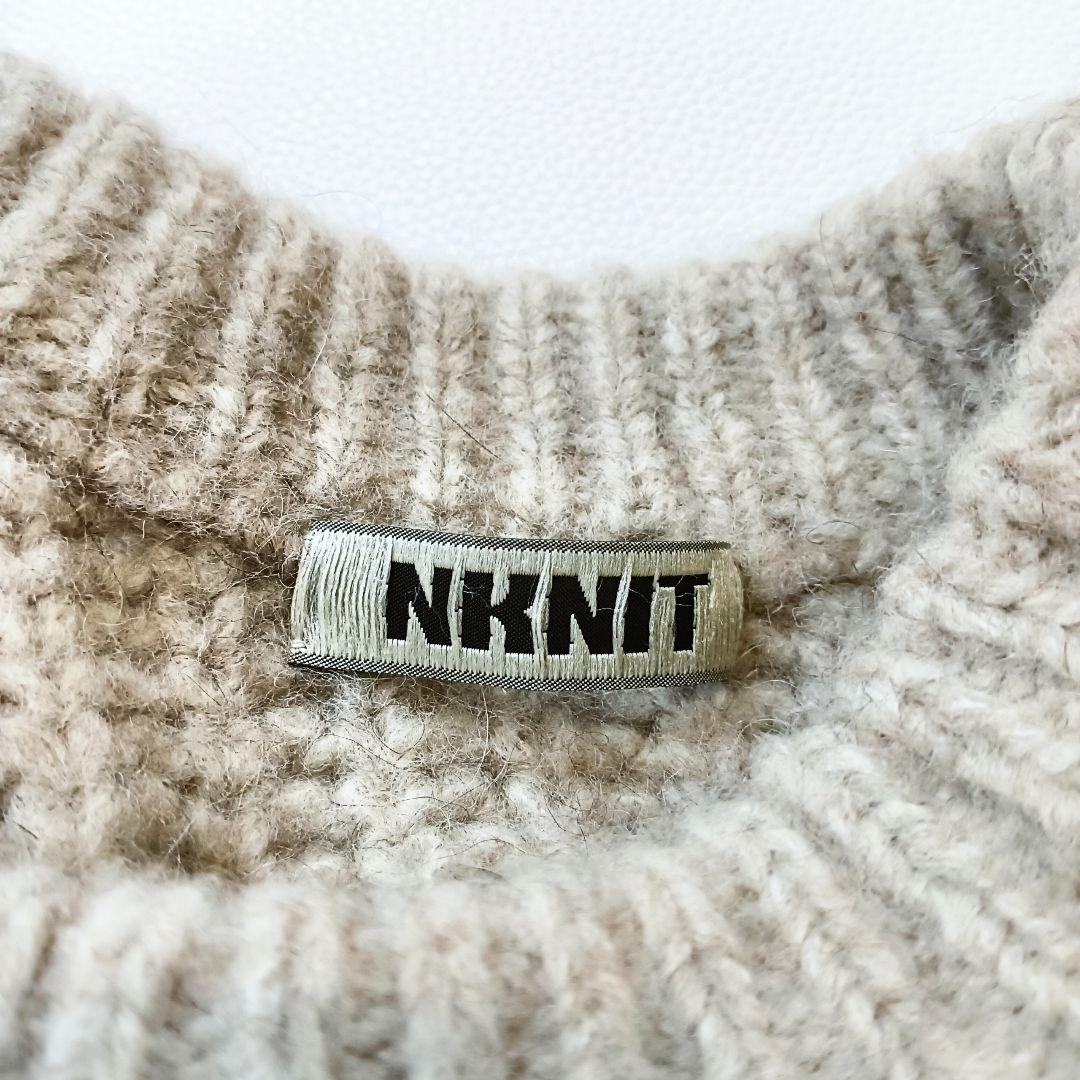 美品✨《NKNIT》YAKU big knitヤクビッグニットゆったりセーター