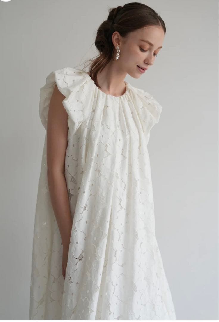 kina様　　Acka. flower lace drape one-piece