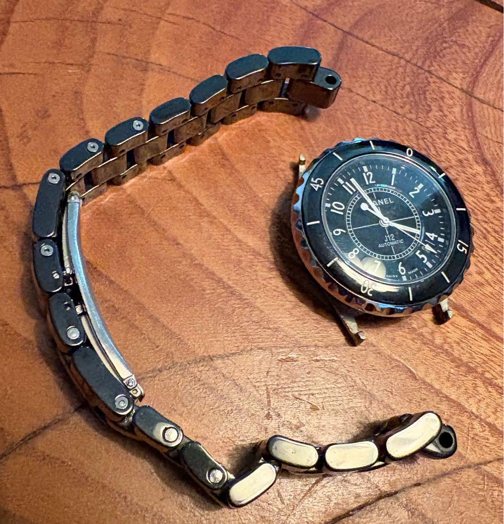 自動巻き腕時計　ジャンク　不動　ベルト