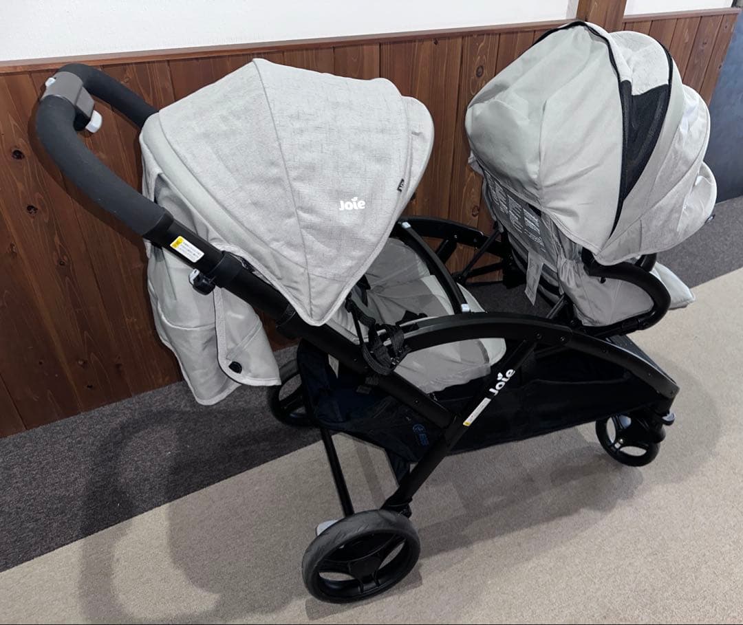 美品 使用半年 送料込 Joie 2人乗りベビーカー エヴァライトデュオ
