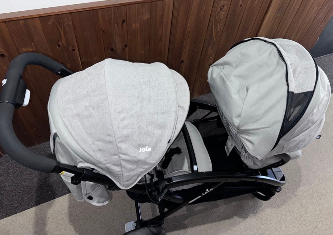 美品 使用半年 送料込 Joie 2人乗りベビーカー エヴァライトデュオ