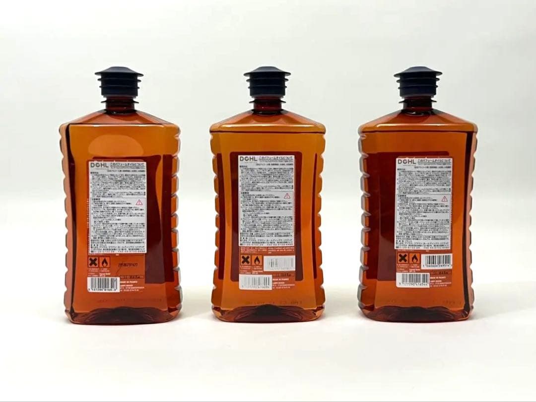 新品未開封★ランプベルジェ・オイル３本セット　ユーカリ　ロゼ ドゥ ローズ　緑茶