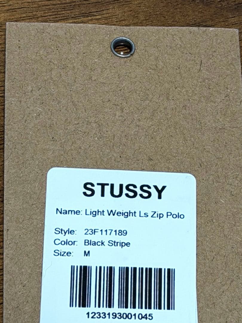 STUSSY Light Weight Ls Zip Polo Mサイズ