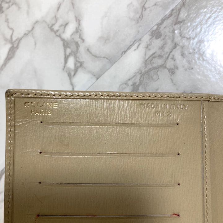 《希少》CELINE セリーヌ サークルロゴ レザー 黒 ブラック 長財布