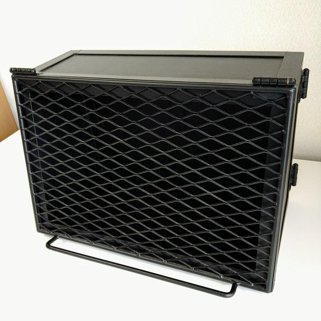 【一品物】男前カフェ風メッシュショーケース ワインセラー　アイアン収納ラック。