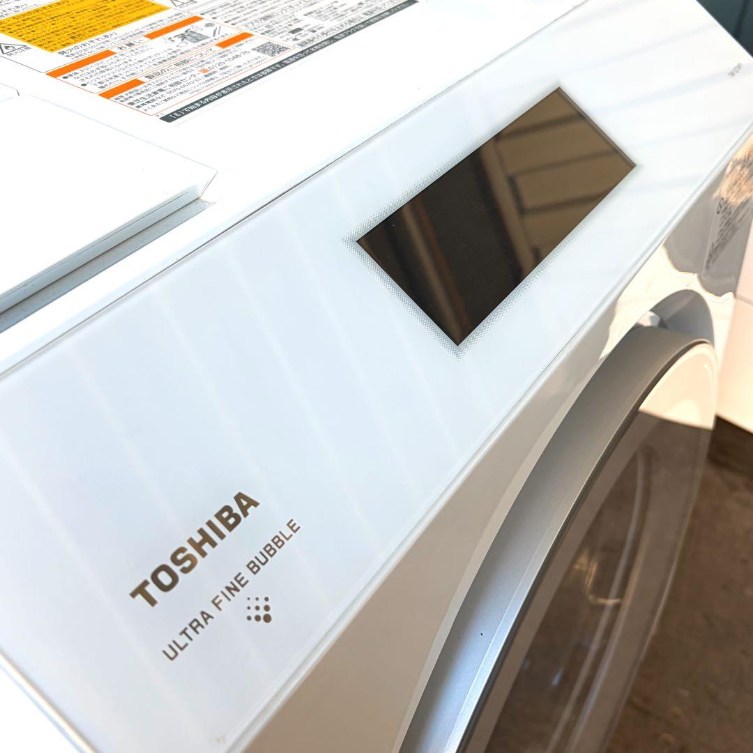 運搬取付無料！超美品ホワイト純正東芝ハイスペックドラム式洗濯乾燥機！完動品！