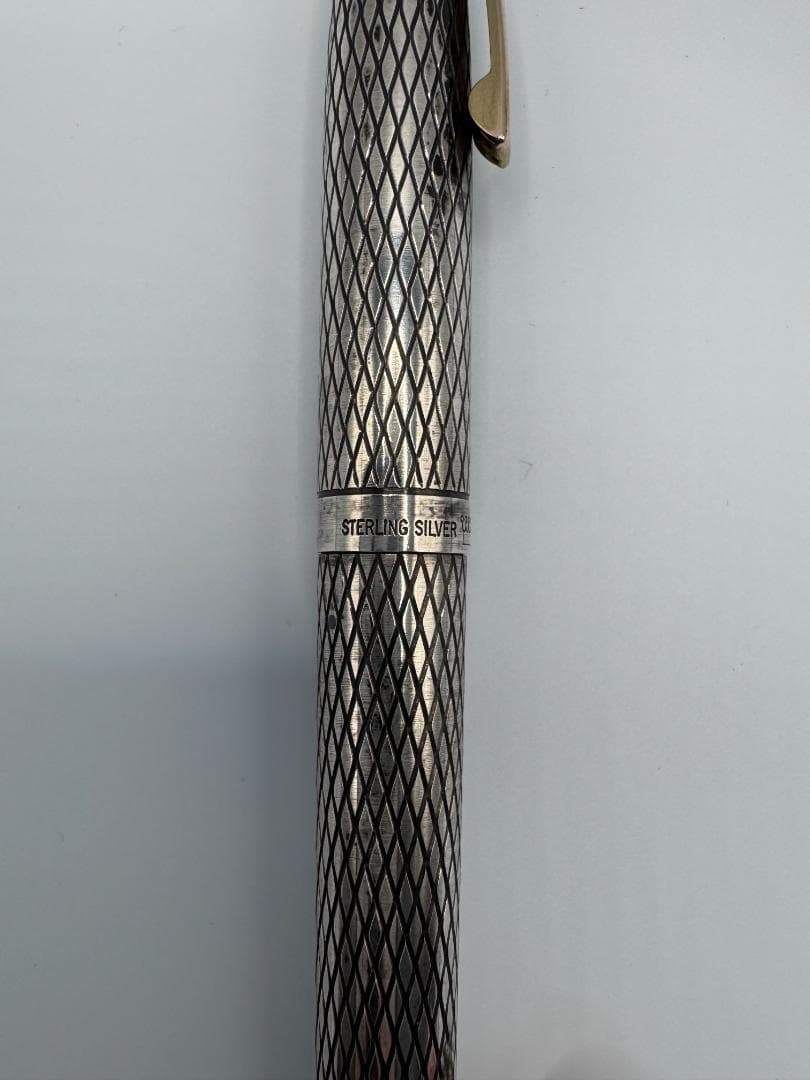 【SHEAFFER Targa】スターリングシルバー 万年筆 (14K金ペン先)