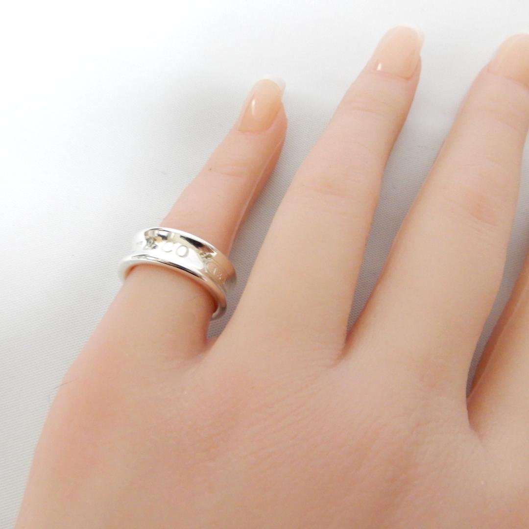TIFFANY ティファニー　ナロー リング　7号　1837　シルバー　A12