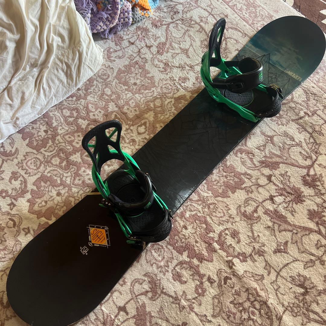 良品 SALOMON SIGHT 150cm バイン付 スノーボードセット