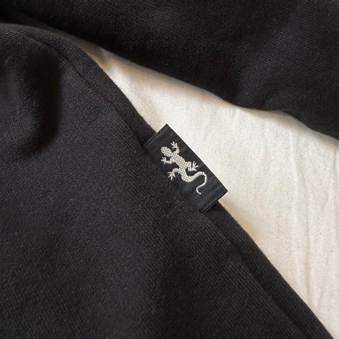 00s archive agnès b. スウェットボタンジャケット 黒 短丈