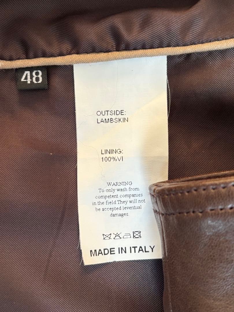 EMMETI エンメティ JURI ユリ ラムスキンレザージャケット 48