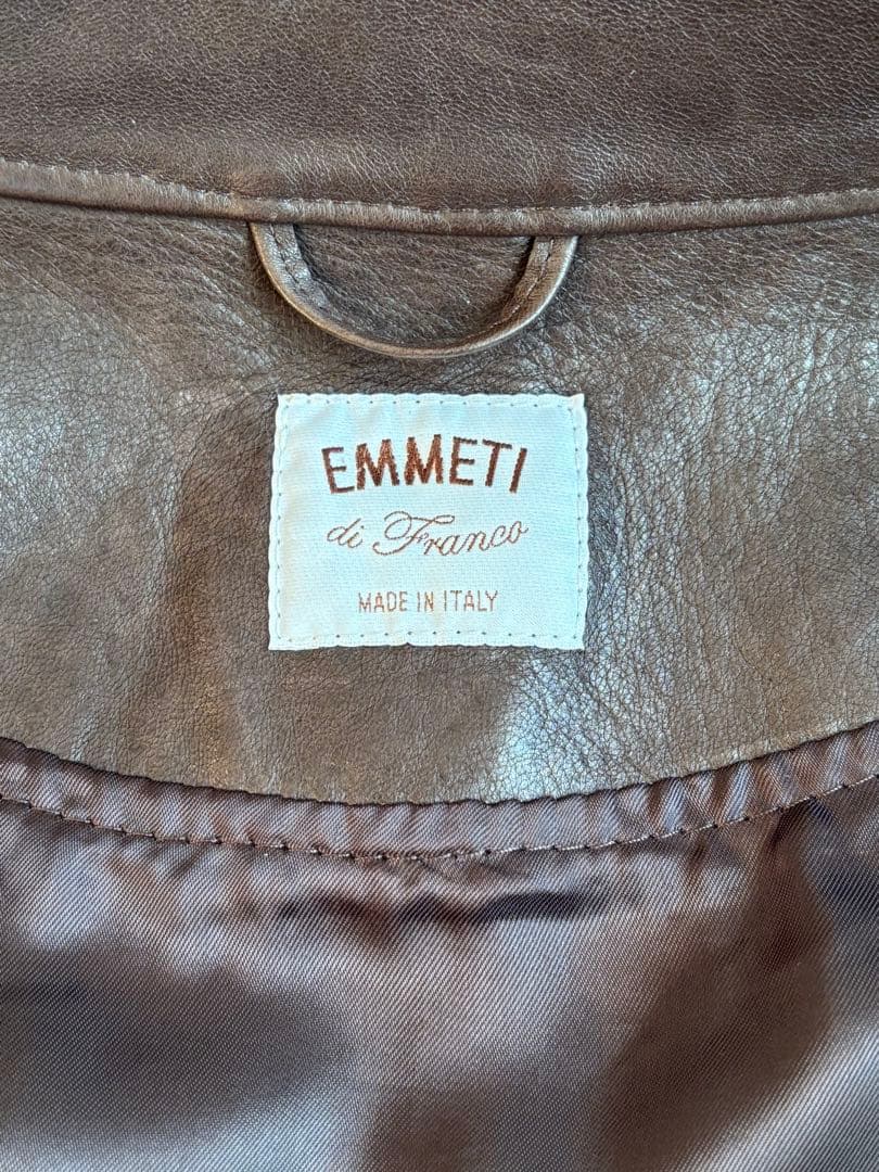 EMMETI エンメティ JURI ユリ ラムスキンレザージャケット 48