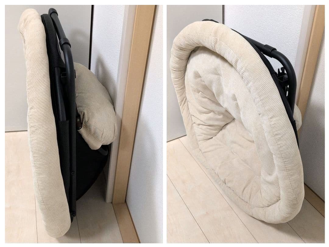 2way フォールディングチェア キャンバス ベージュ　　クッション付き