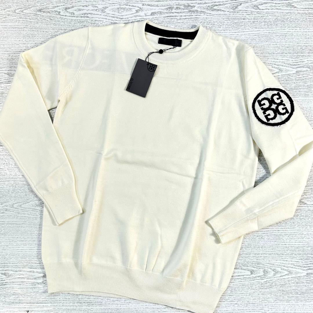 G/FORE ジーフォア　ロゴデザイン　クルーネックセーター　サイズL