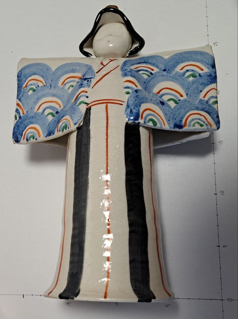 k-⑤ 九谷焼 ひな人形 葉月朋子作 立ち雛大