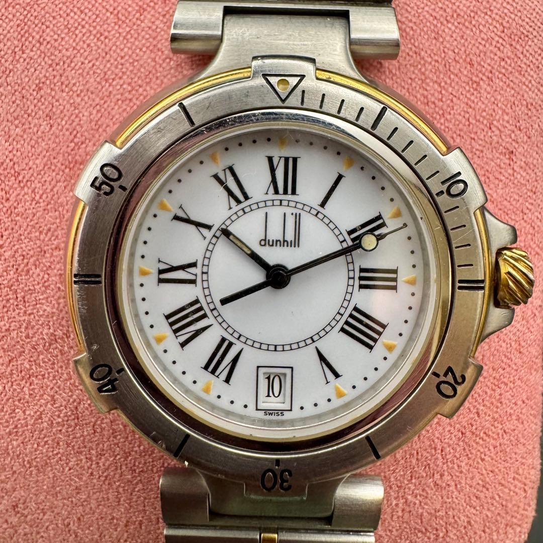 dunhill ミレニアムダイバー　防水200 QUARTZ 電池切れ　腕時計