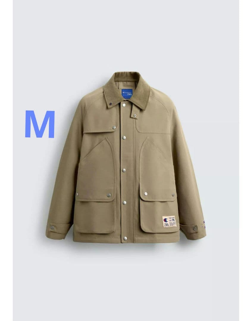 CHAMPION ® X ZARA パッチポケット付きトレンチコート M
